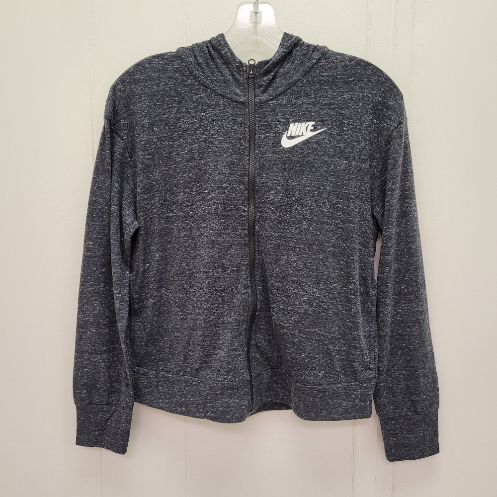 Nike Sportswear Girls Full Zip Jersey Hoodie Style# DA1124-032